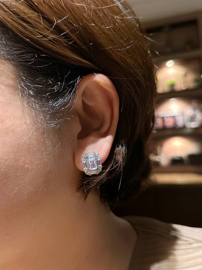 Classic Glam Emerald-Cut Statement Stud Earrings