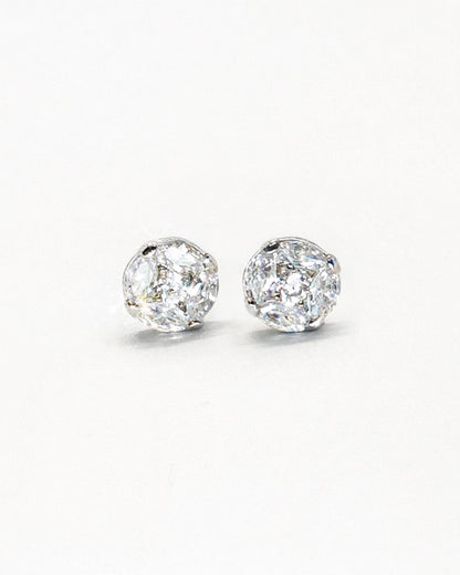 Classic Marquise Illusion Stud Earrings | 9mm | Premium Zirconia