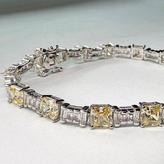 Aurelia Faux Citrine Tennis Bracelet