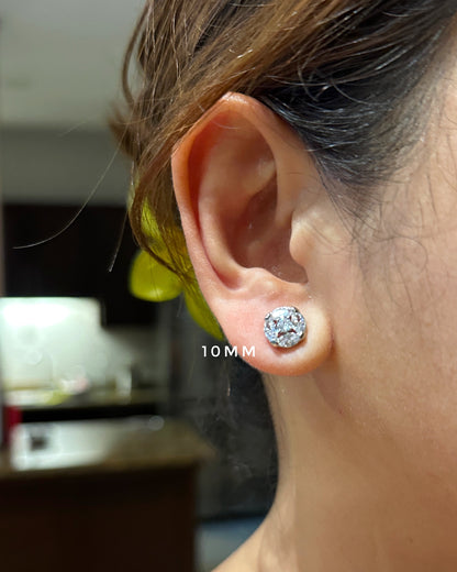 Classic Marquise Illusion Stud Earrings | 9mm | Premium Zirconia