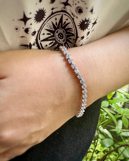 The Mirage Tennis Bracelet Premium-grade Zirconia Stones