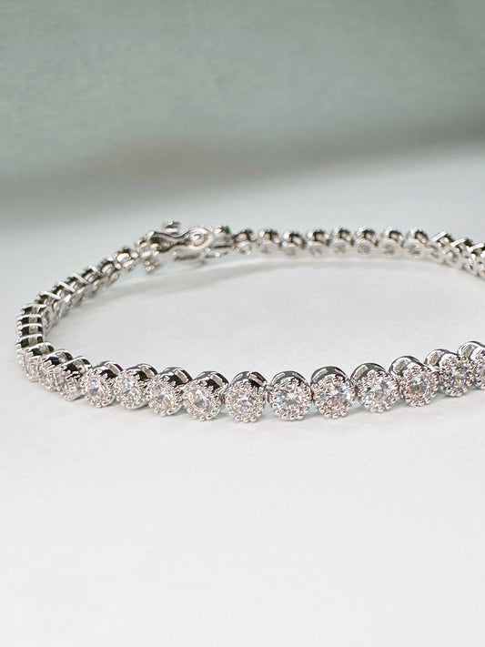 Luna Round-Cut Tennis Bracelet