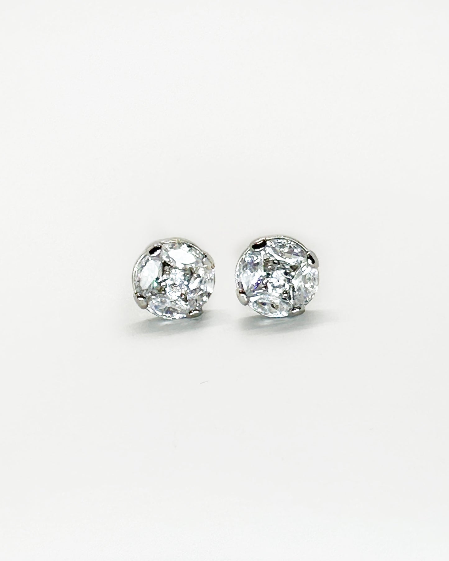 Classic Marquise Cut Illusion Stud Earrings