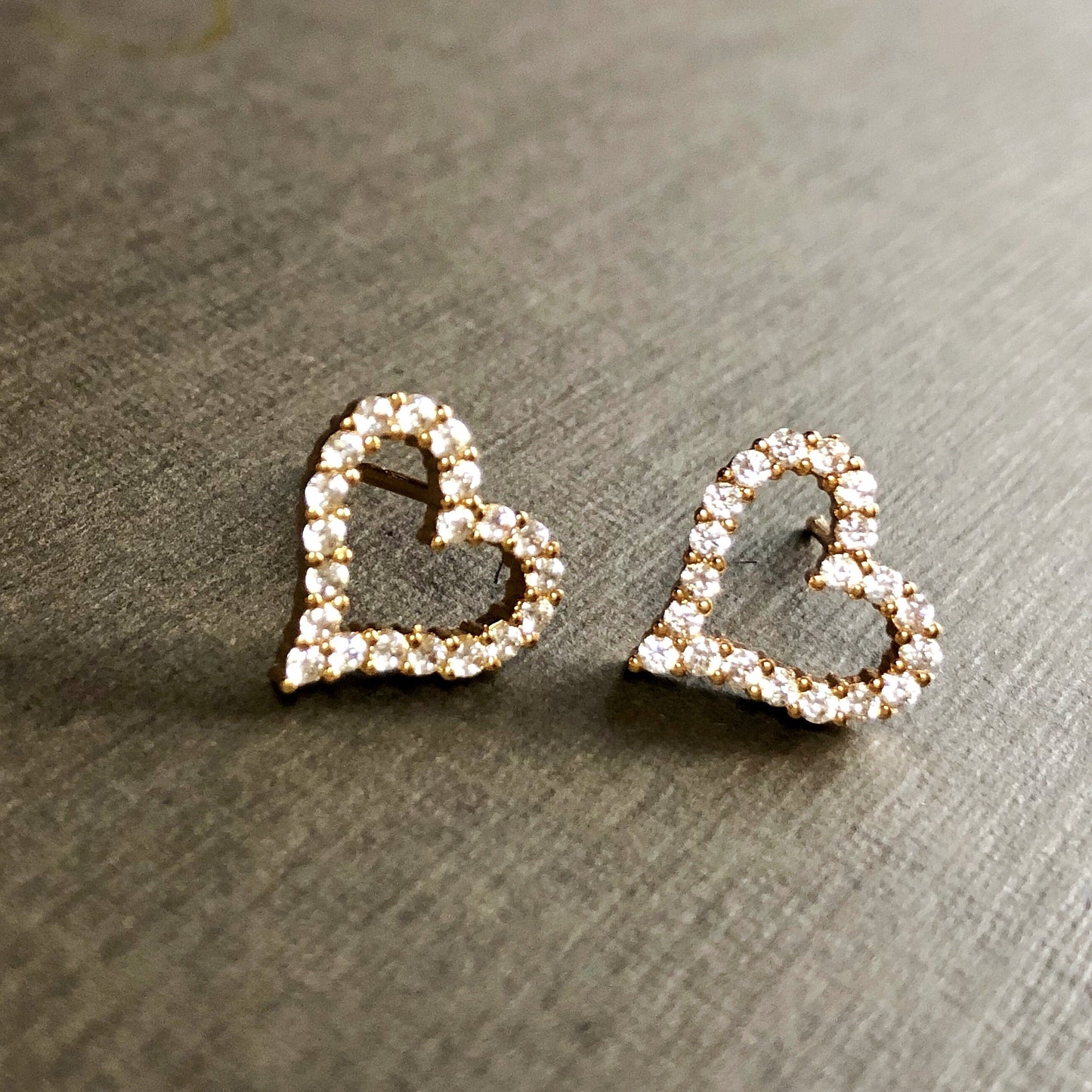 Valentine Special Flirty Open Heart Stud Earrings