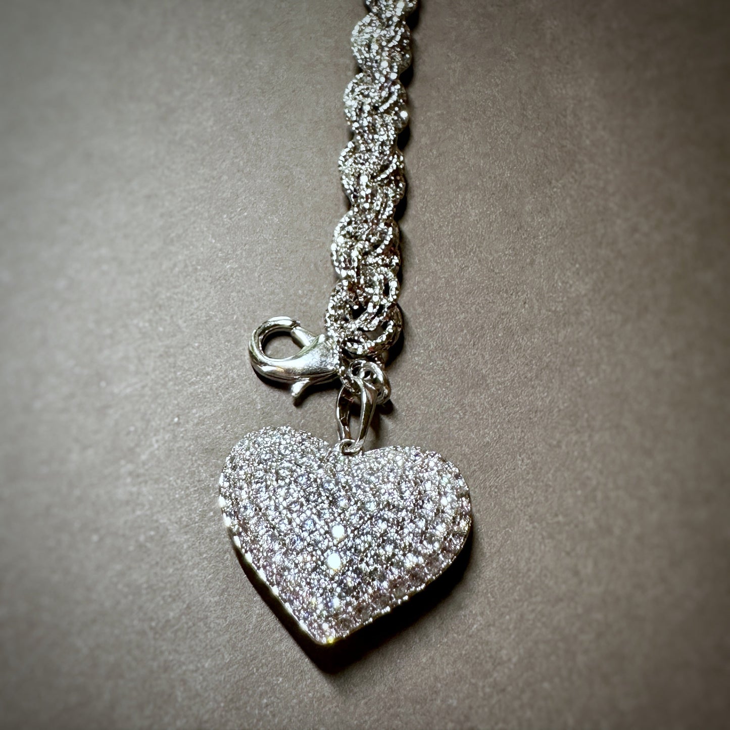 Valentine Special Chunky Heart Charm Bracelet