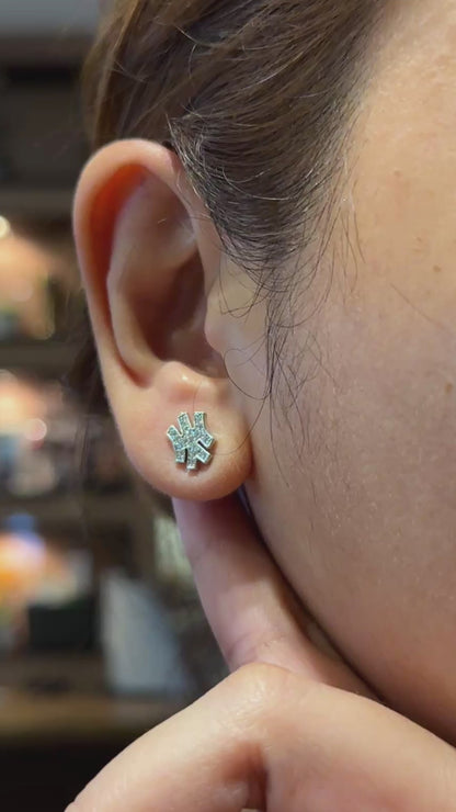 NY Sparkle Stud Earrings
