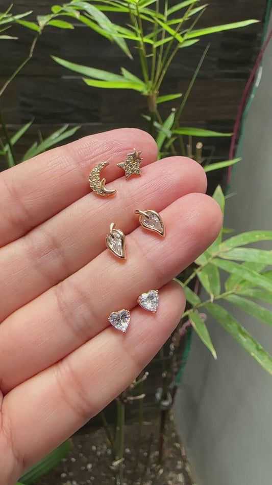 Minimalist Stud Earrings (Sold by 3-Pairs)