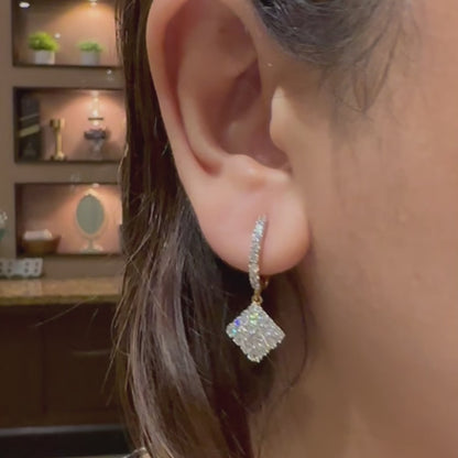 Royal Drop Earrings in Two-Tone