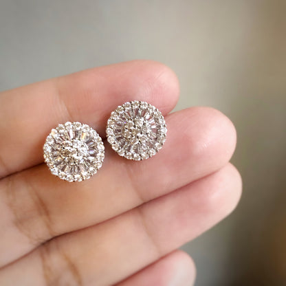 Cubic Wheel Earrings
