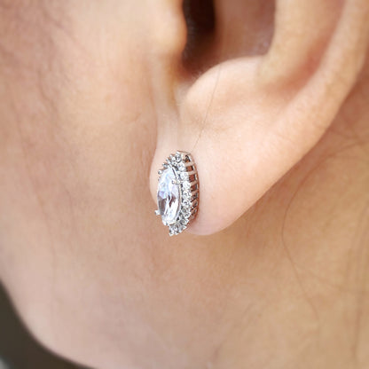 Marquise CZ Stud Earrings