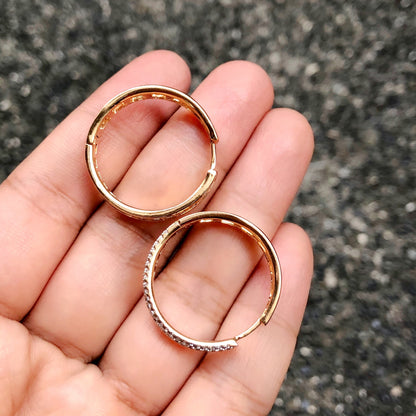 Dual Setting Chunky Hoop Earrings