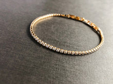 Load image into Gallery viewer, Super Petite Tennis Bracelet in Gold Tone
