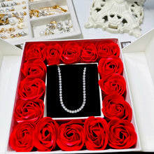 Load image into Gallery viewer, Not So Petite Tennis Bracelet with Rose Box
