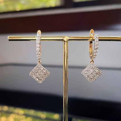 Royal Drop Earrings in Two-Tone