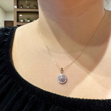 Load image into Gallery viewer, Micro Stones Illusion with Halo Set in Rose Box
