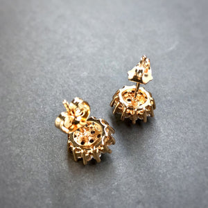 Rosy Studs (12mm) in Gold Tone