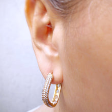 Load image into Gallery viewer, Chunky Square Hoop Earrings
