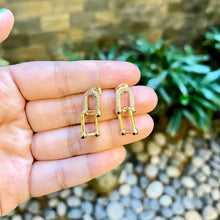 Load image into Gallery viewer, Hardware Drop Earrings
