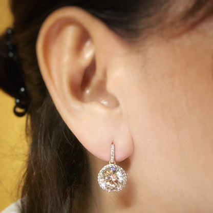 Classic Round Cut Drop Earrings