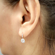 Load image into Gallery viewer, Classic Round Cut Drop Earrings in 7mm
