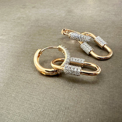 Detachable Carabiner Link Earrings
