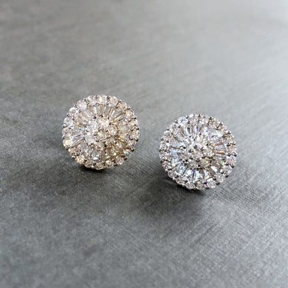 Cubic Wheel Earrings