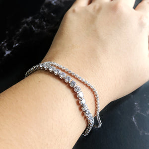 Not So Petite Tennis Bracelet with Rose Box