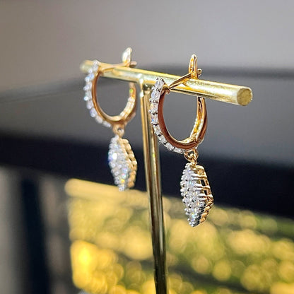 Royal Drop Earrings in Two-Tone