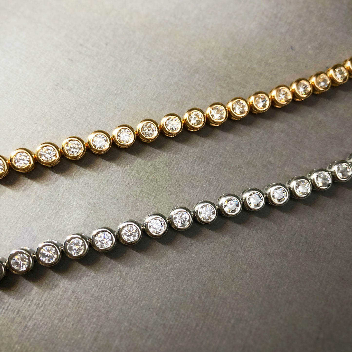 Classic Bezel Setting Tennis Bracelet