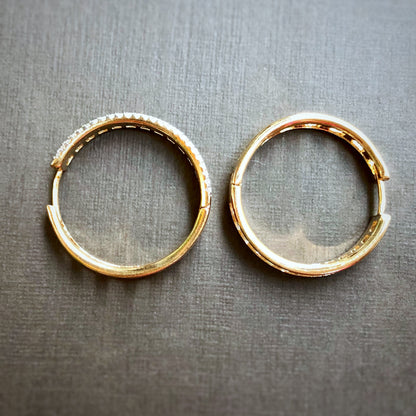 Dual Setting Chunky Hoop Earrings