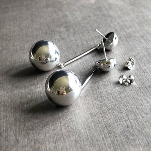 Solid Sphere Drop Earrings