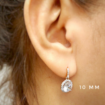 Classic Round Cut Drop Earrings