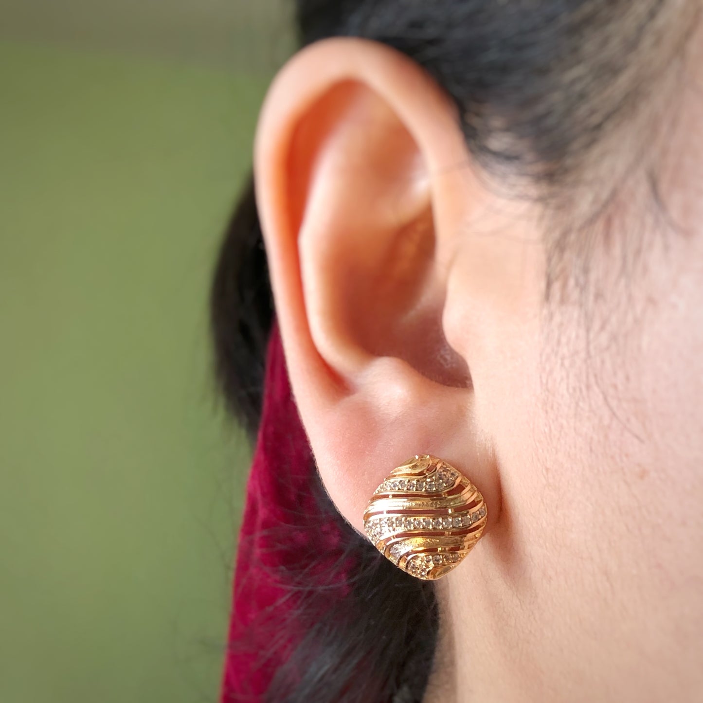 Oriental Throw-Pillow Clip Earrings