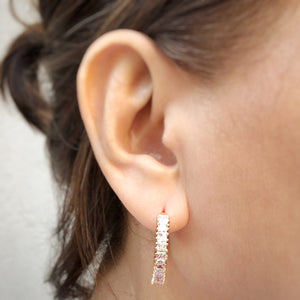 Baguette Cut Set in Gold Tone