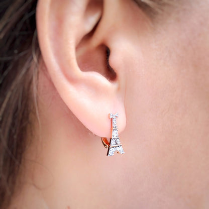 The Eiffel Loop-back Earrings