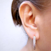 Load image into Gallery viewer, Chunky Square Hoop Earrings
