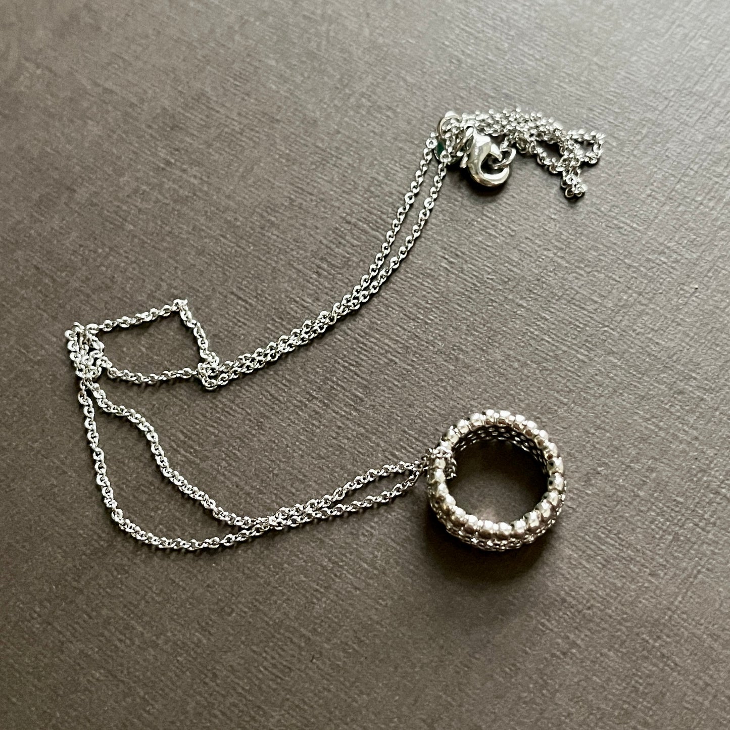 Little Ring Pendant Necklace