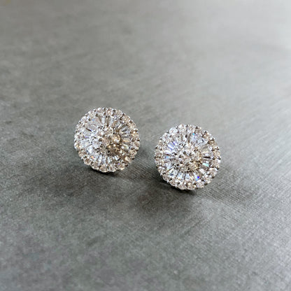 Cubic Wheel Earrings
