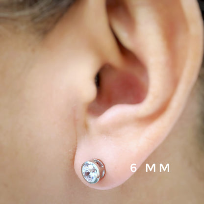 Classic Bezel Setting Earrings