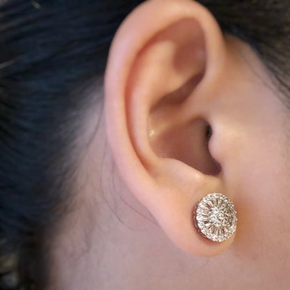 Cubic Wheel Earrings