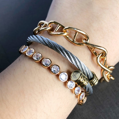 Bolder Bezel Tennis Bracelet