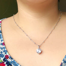 Load image into Gallery viewer, Classic Round Cut Stone Necklace
