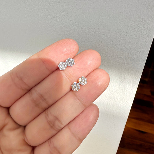 Minimalist Flower Stud Earrings