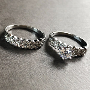 Braided Double Band Tiffany Style Ring