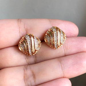 Oriental Throw-Pillow Clip Earrings