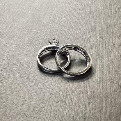 Clover Cut-Out Double Band Tiffany Style Ring