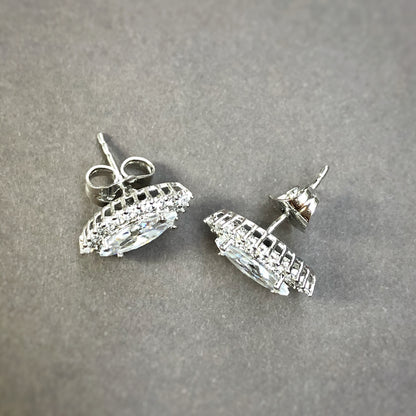Marquise CZ Stud Earrings