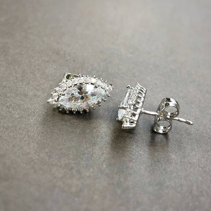 Marquise CZ Stud Earrings
