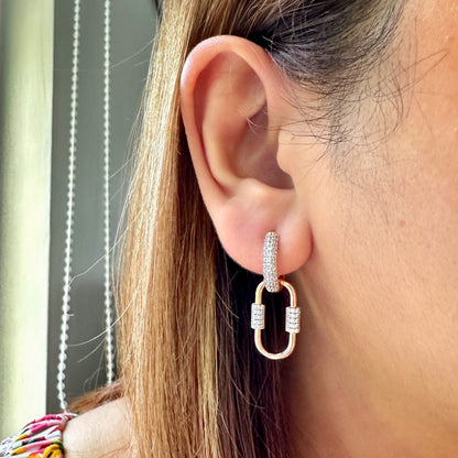 Detachable Carabiner Link Earrings