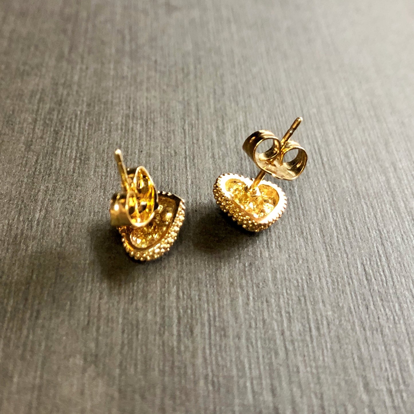 Gems Heart Stud Earrings